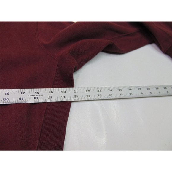 Duluth Women M Full Zip Ribbed Work Jacket Sweatshirt Fleece Red Outdoor - Picture 6 of 7